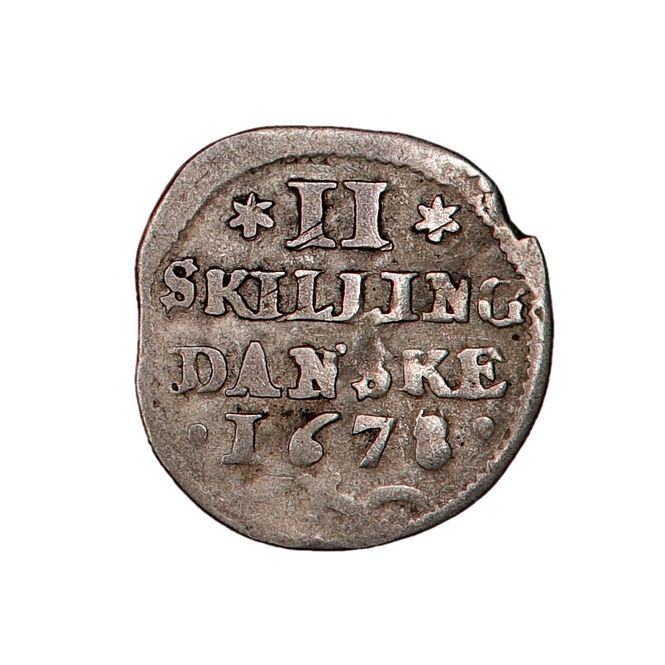 Hovedbilde Christian V, 2 skilling 1678, kv. 1