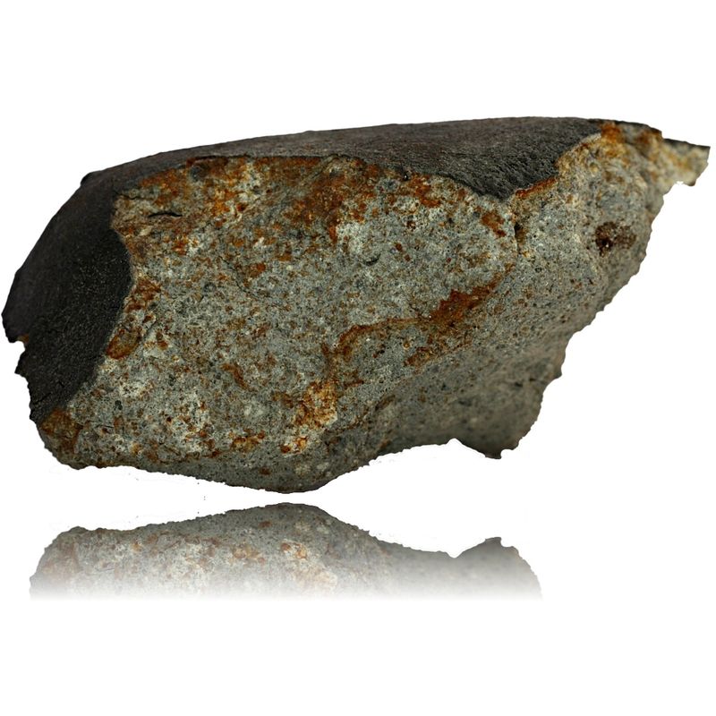 Oslo-meteoritten med smelteskorpe, 216,8 gram
