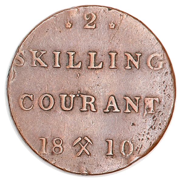 Hovedbilde Frederik VI, 2 skilling 1810, kv. 1/1+