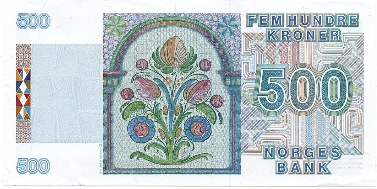 500 kroner 1991, kv. 1+