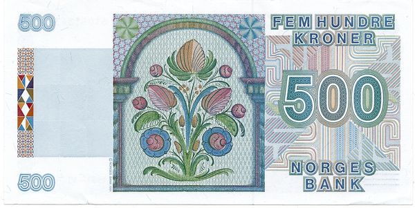 Hovedbilde 500 kroner 1991, kv. 1+