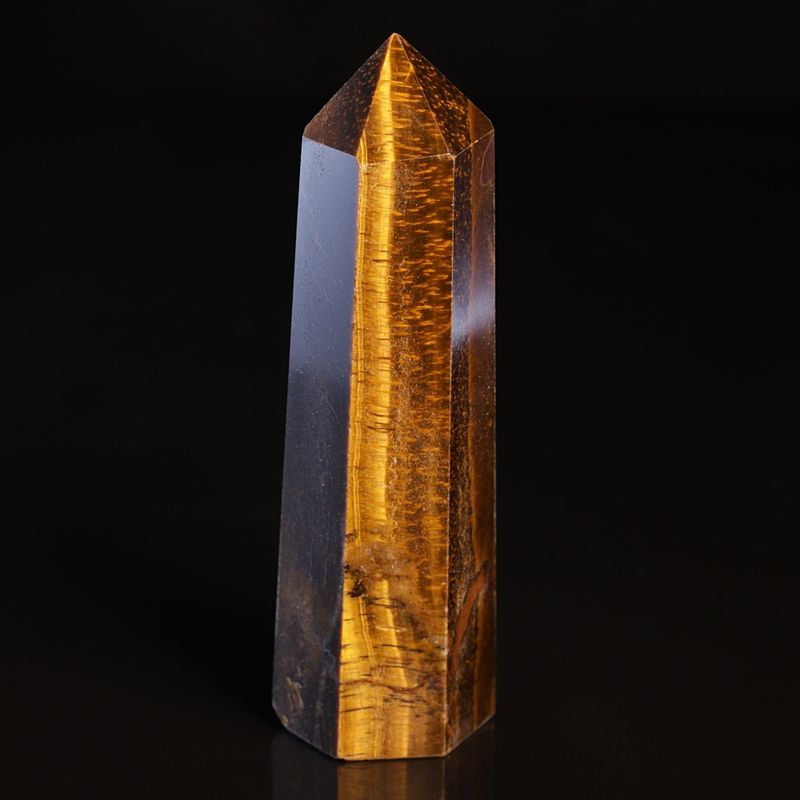 Tigerøye, slipt obelisk/søyle