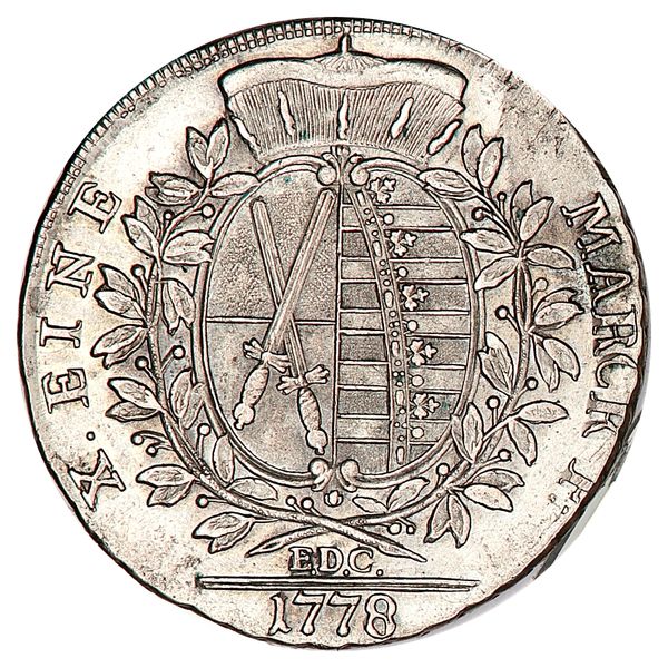 Hovedbilde Sachsen, 1 konvensjonstaler 1778