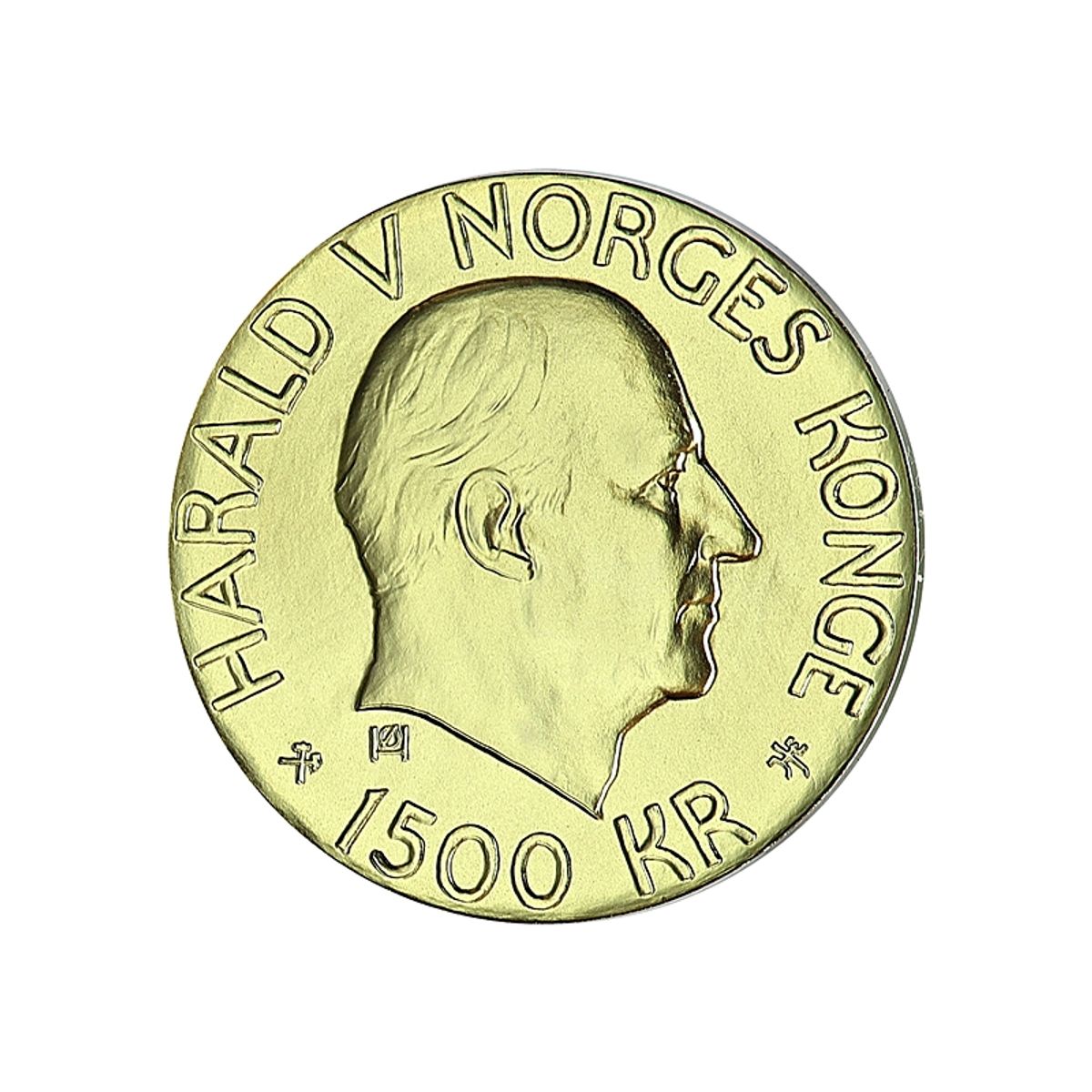 Norge, 1500 kr. minnemynter, 15,55 g rent gull