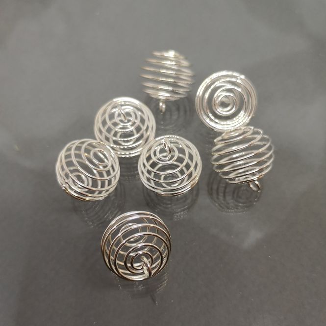Hovedbilde Smykkebur, sølvfarget, lite, 1,5 cm