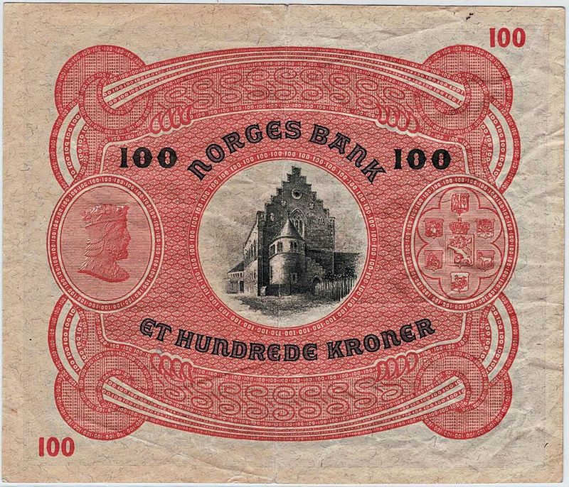 100 kroner 1942 B, kv. god 1
