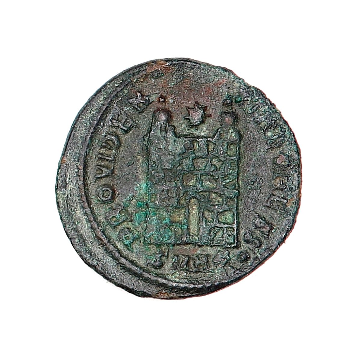 Constantius II, centenionalis, år 324-337, borgport