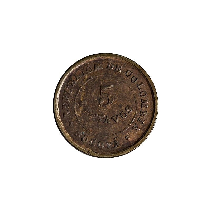 Colombia 5 cent 1901 Lepralasarett