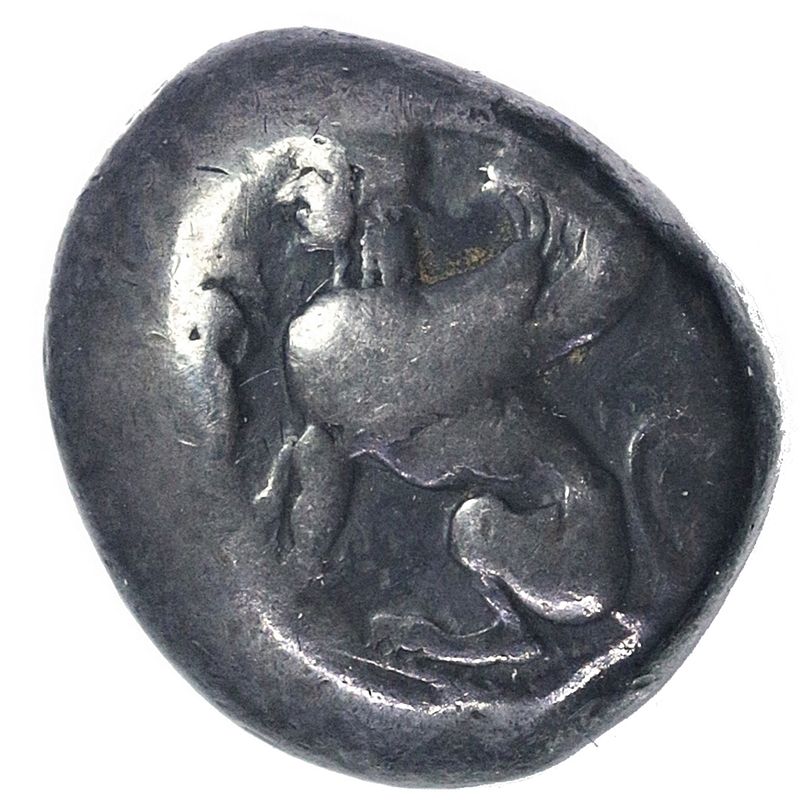 Chios, didrakme, år 490-435 f.Kr., sfinks