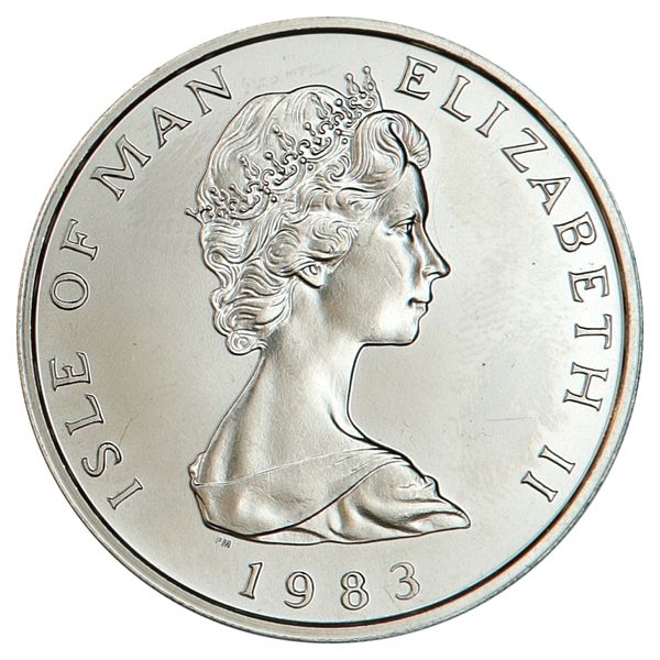 Hovedbilde SPOT +12%, Isle of Man, 1 noble 1983, 31,1 gram ren platina