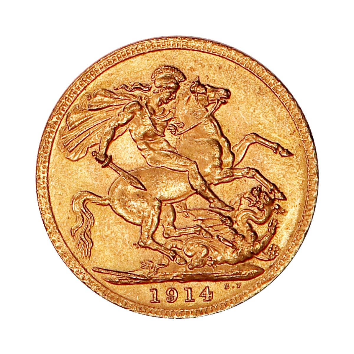 Storbritannia, 1 sovereign 1914, 7,32 g gull