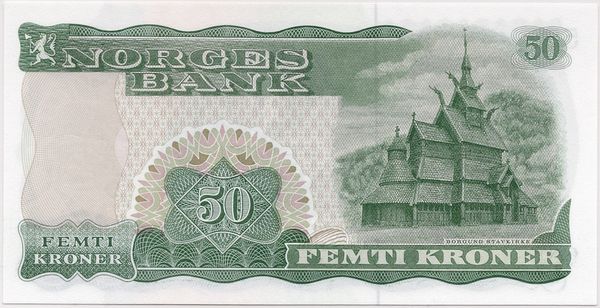 Hovedbilde 50 kroner 1983 P, PMG 65EPQ, lavt nummer