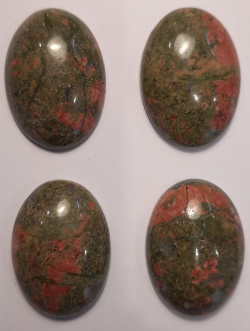 Hovedbilde Cabochon, unakitt, 18 x 25 mm