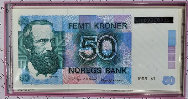 Hovedbilde 50 kroner 1996, sisteutgave