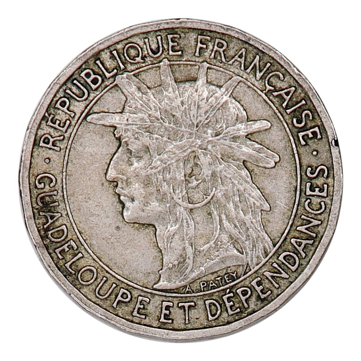 Guadeloupe, 1 franc 1903