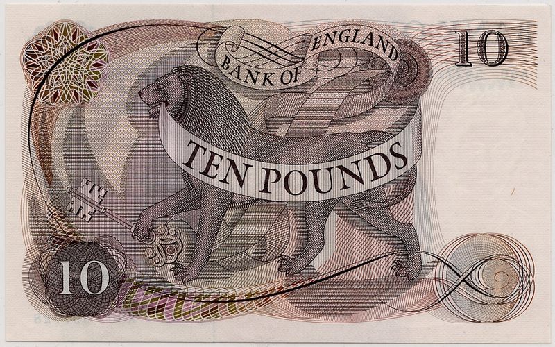 Storbritannia, 10 pounds 1966-1970