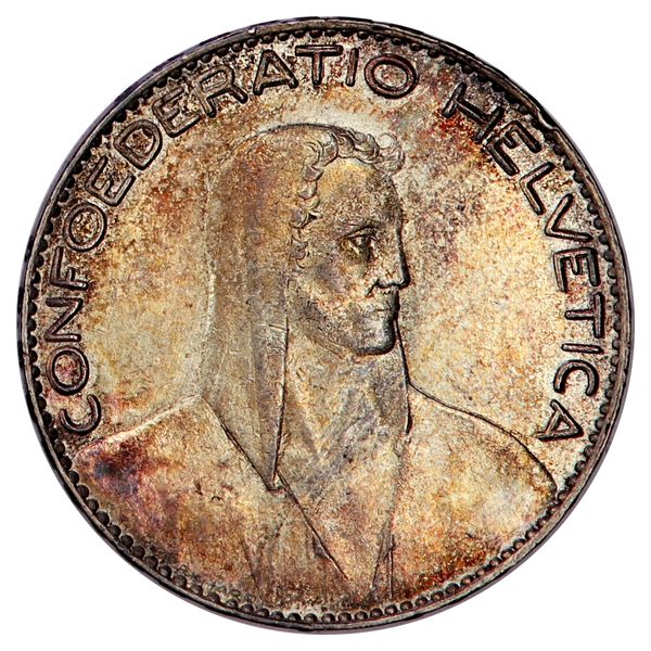 Hovedbilde Sveits, 5 francs 1922