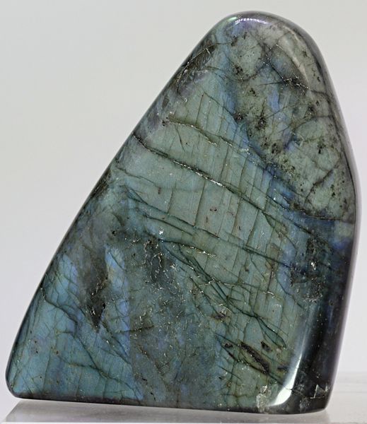 Hovedbilde Labradoritt/spektrolitt, helslipt (labradorite, spectrolite)