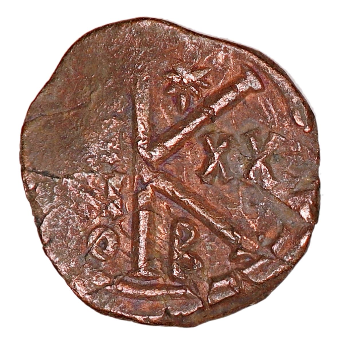 Justinian I, halv follis, 527-565
