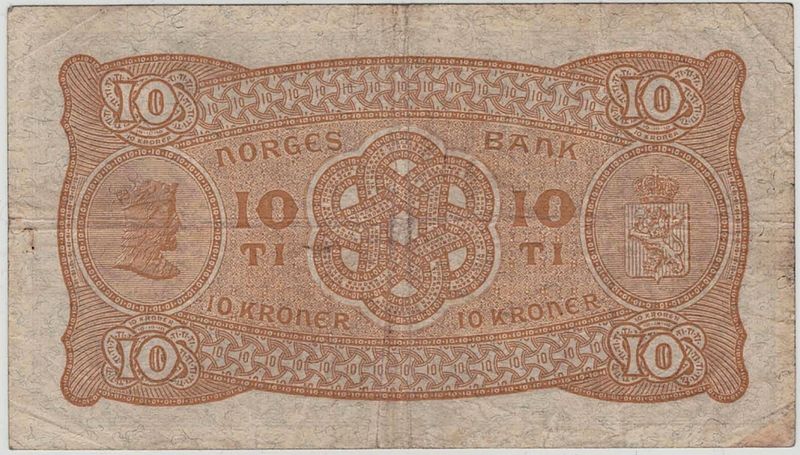 10 kroner 1933 T, kv. 1-