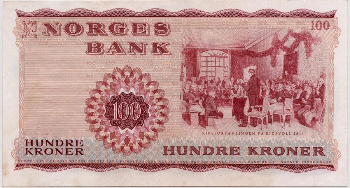 Norge, 100 kroner 1967