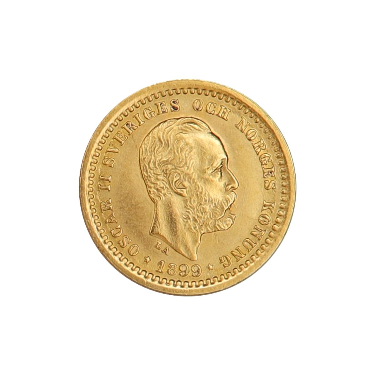Sverige, 5 kronor 1898, anhengt, 2,01 gram gull