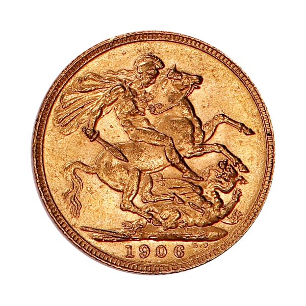 Hovedbilde Storbritannia, 1 sovereign 1906, 7,32 g gull