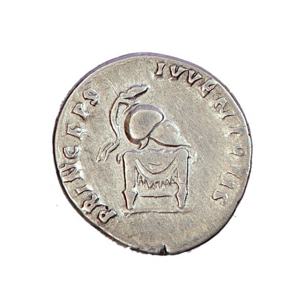 Hovedbilde Domitian, Vesuv,denar, år 81-96