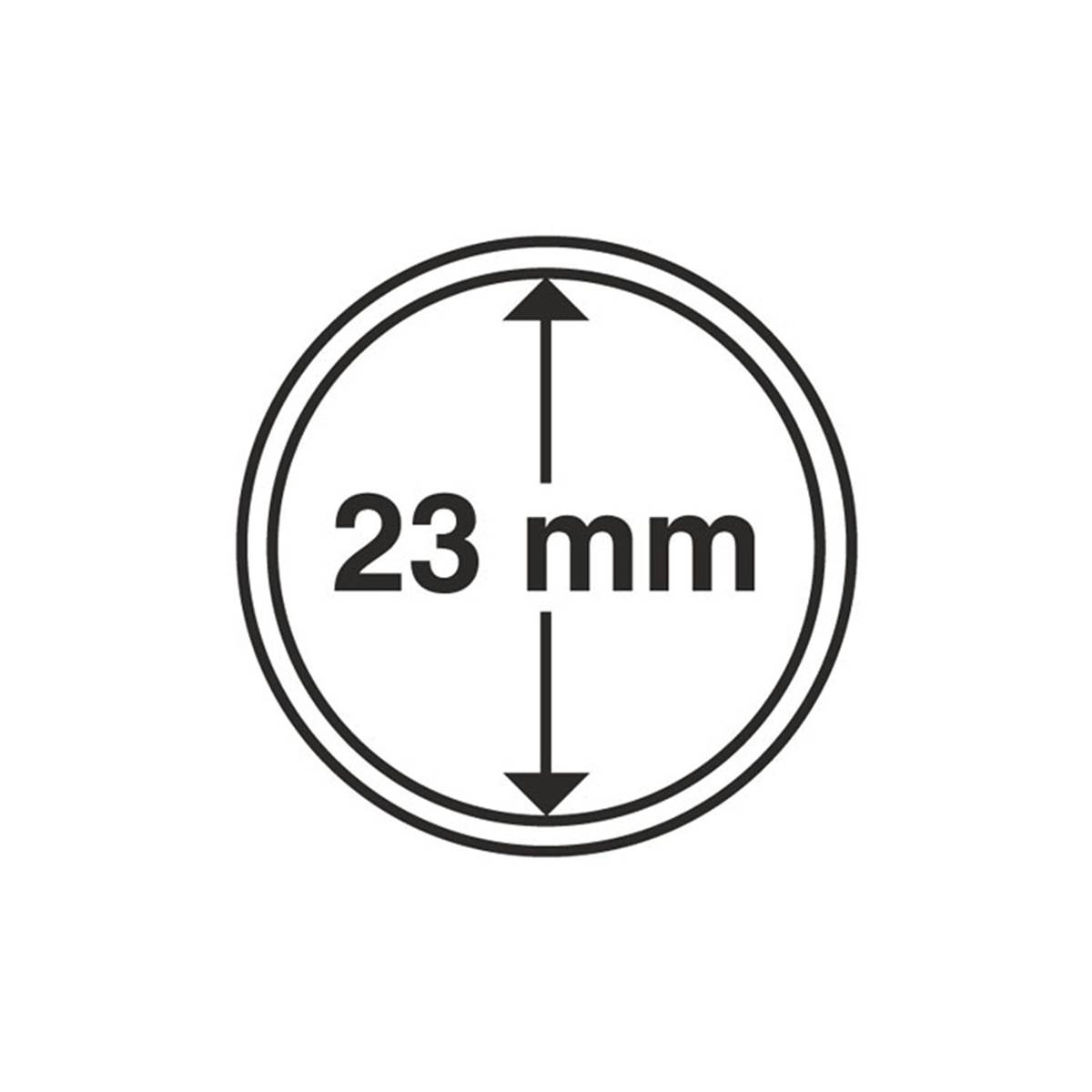 23 mm, myntkapsler, 10 stk