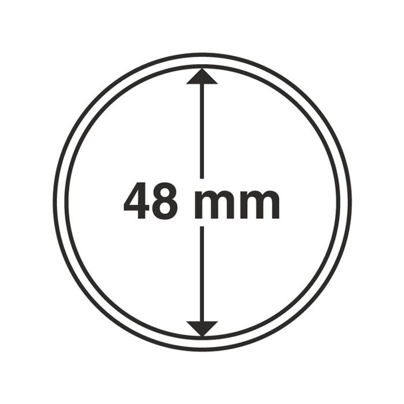 48 mm, myntkapsler, 10 stk