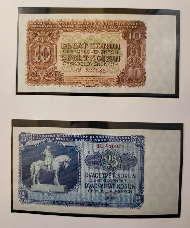 Tsjekkoslovakia, seddelserie 1953