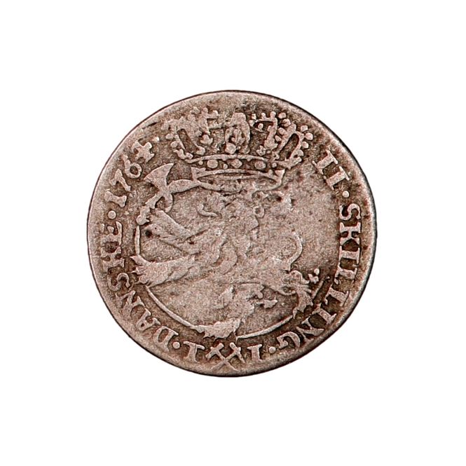 Hovedbilde Frederik V, 2 skilling 1764