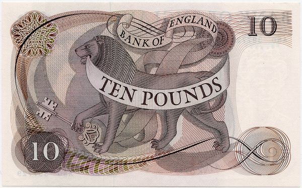 Hovedbilde Storbritannia, 10 pounds 1966-1970