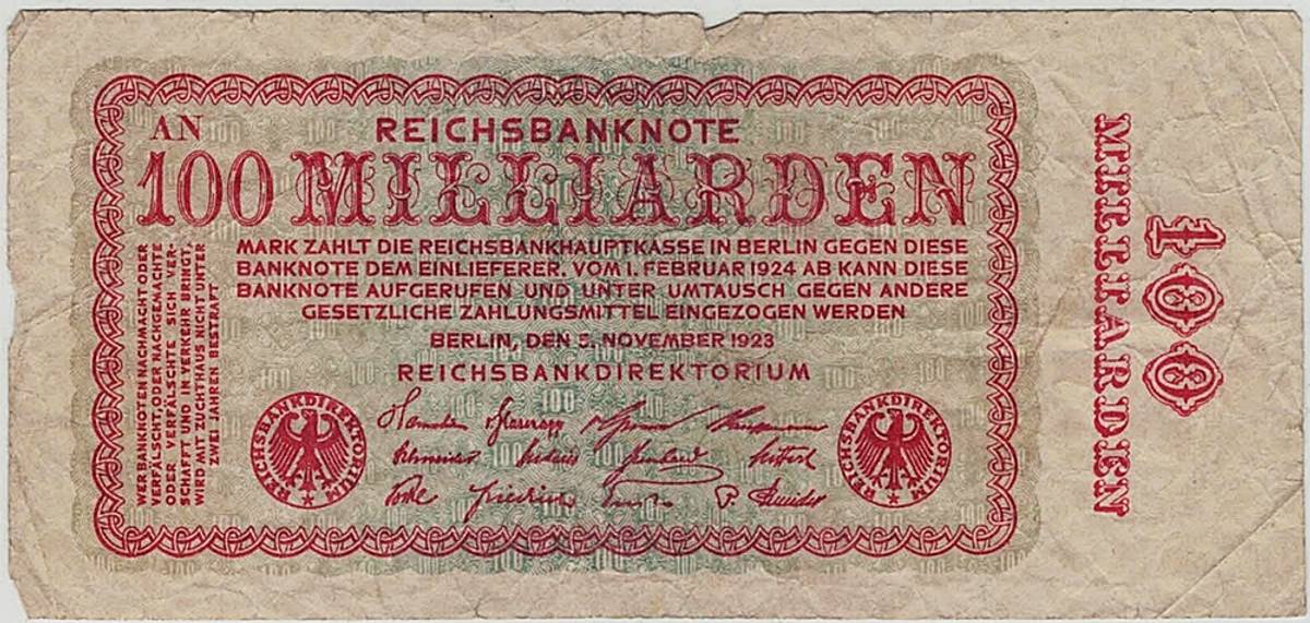 100 Milliarden Mark 1923