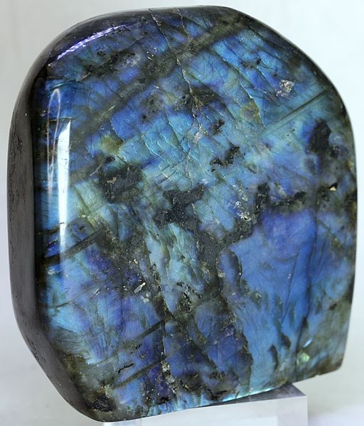 Hovedbilde Labradoritt/spektrolitt, helslipt (labradorite, spectrolite)