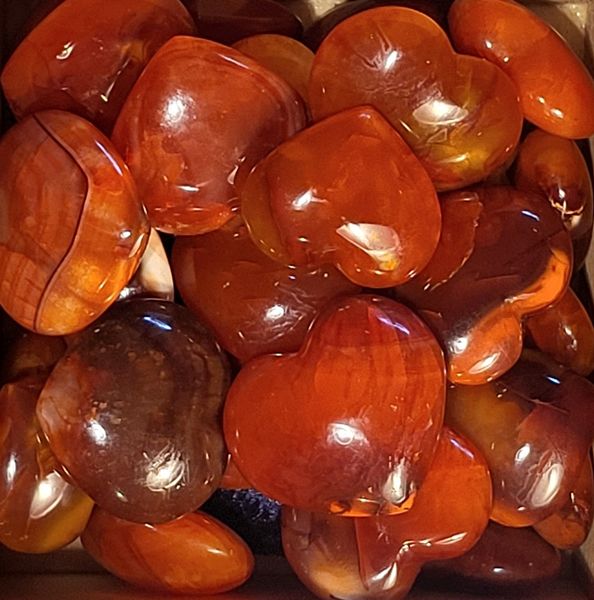 Hovedbilde Karneolagat, polert, hjerte