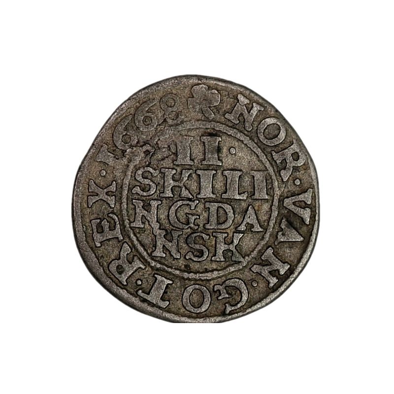 Frederik III, 2 skilling 1668