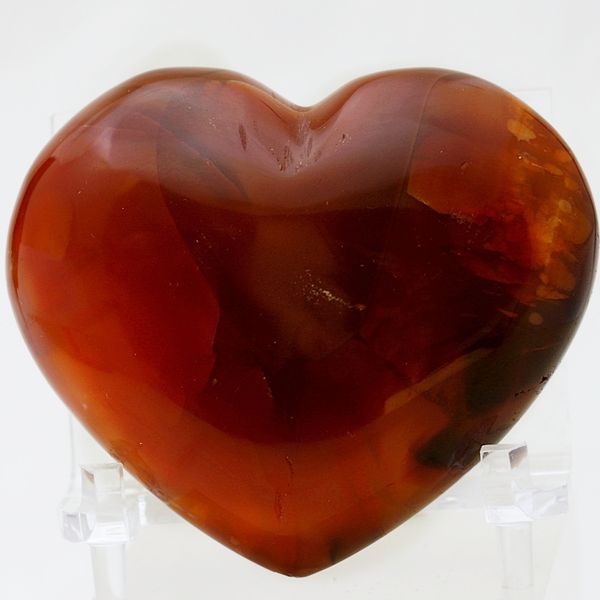 Hovedbilde Karneol, hjerte, fra Madagaskar