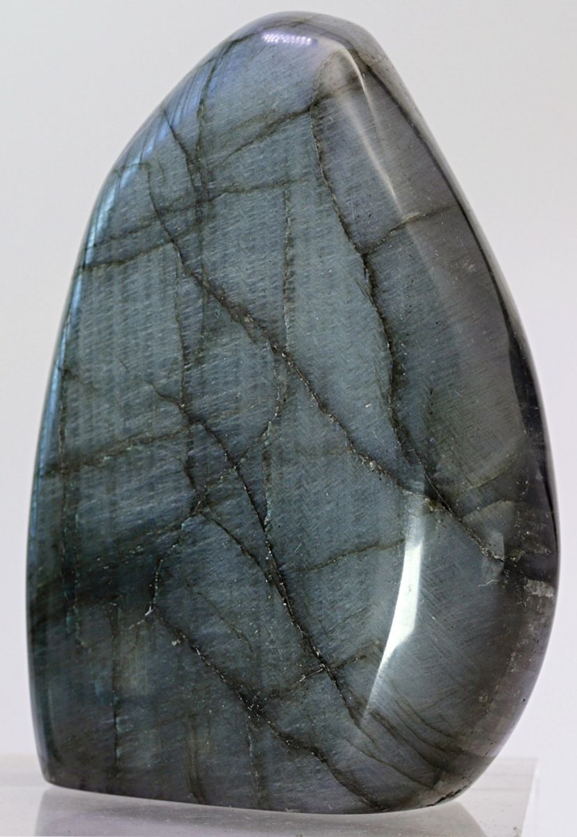 Labradoritt/spektrolitt, helslipt (labradorite, spectrolite)
