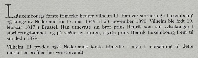 Luxembourg, 10 cent 1852, stemplet