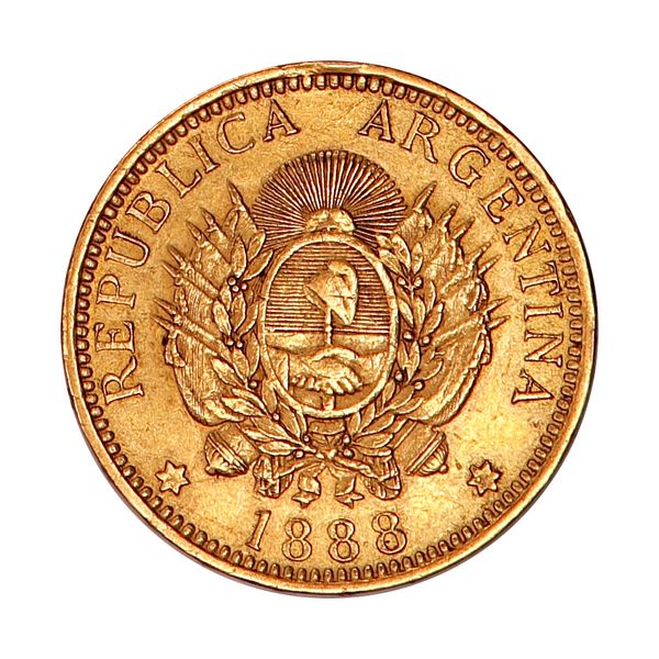 Hovedbilde Argentina, 5 pesos 1888, 7,25 g gull