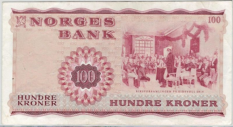 100 kroner 1977 J, kv. 1+