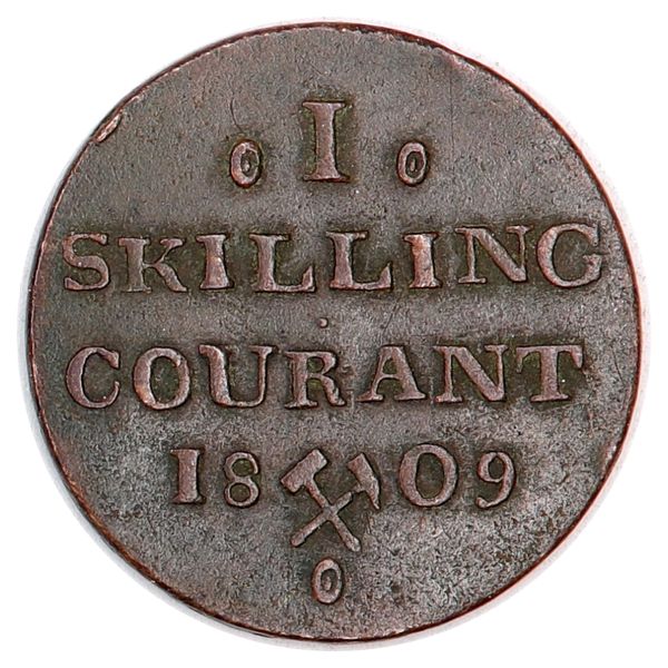 Hovedbilde Frederik VI, 1 skilling 1809, kv. 1/1+