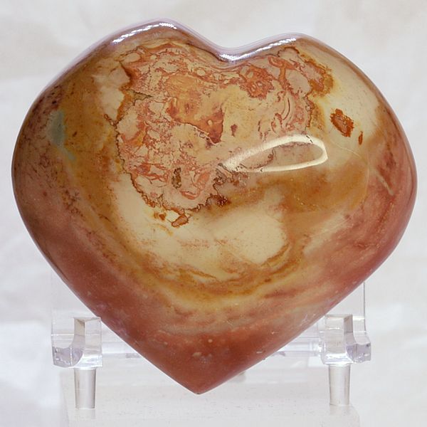 Hovedbilde Flerfarget jaspis, hjerte, fra Madagaskar