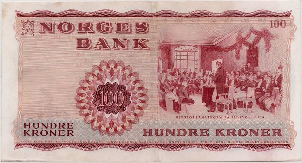 Norge, 100 kroner 1967