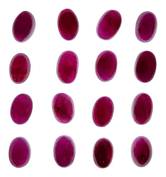 Hovedbilde Cabochon, rubin (eng. ruby), 4 x 6 mm