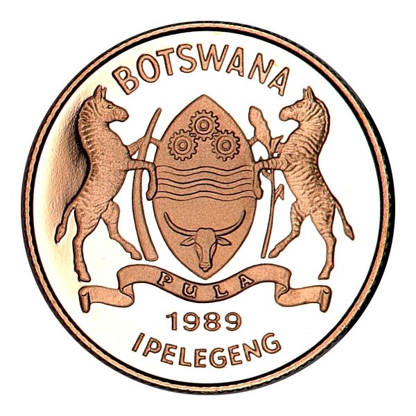Hovedbilde SPOT +10%: Botswana, 5 pula 1989, 9,17 gram rent gull