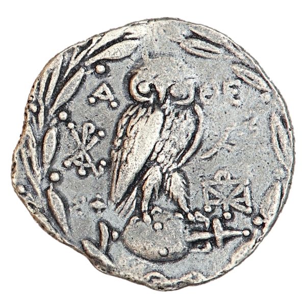 Hovedbilde Athen, uglemynt, 165-42 f.Kr.