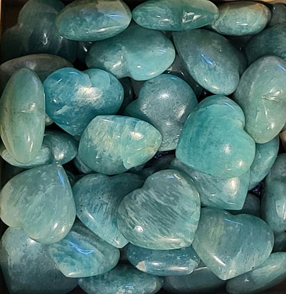 Hovedbilde Amazonitt, polert, hjerte