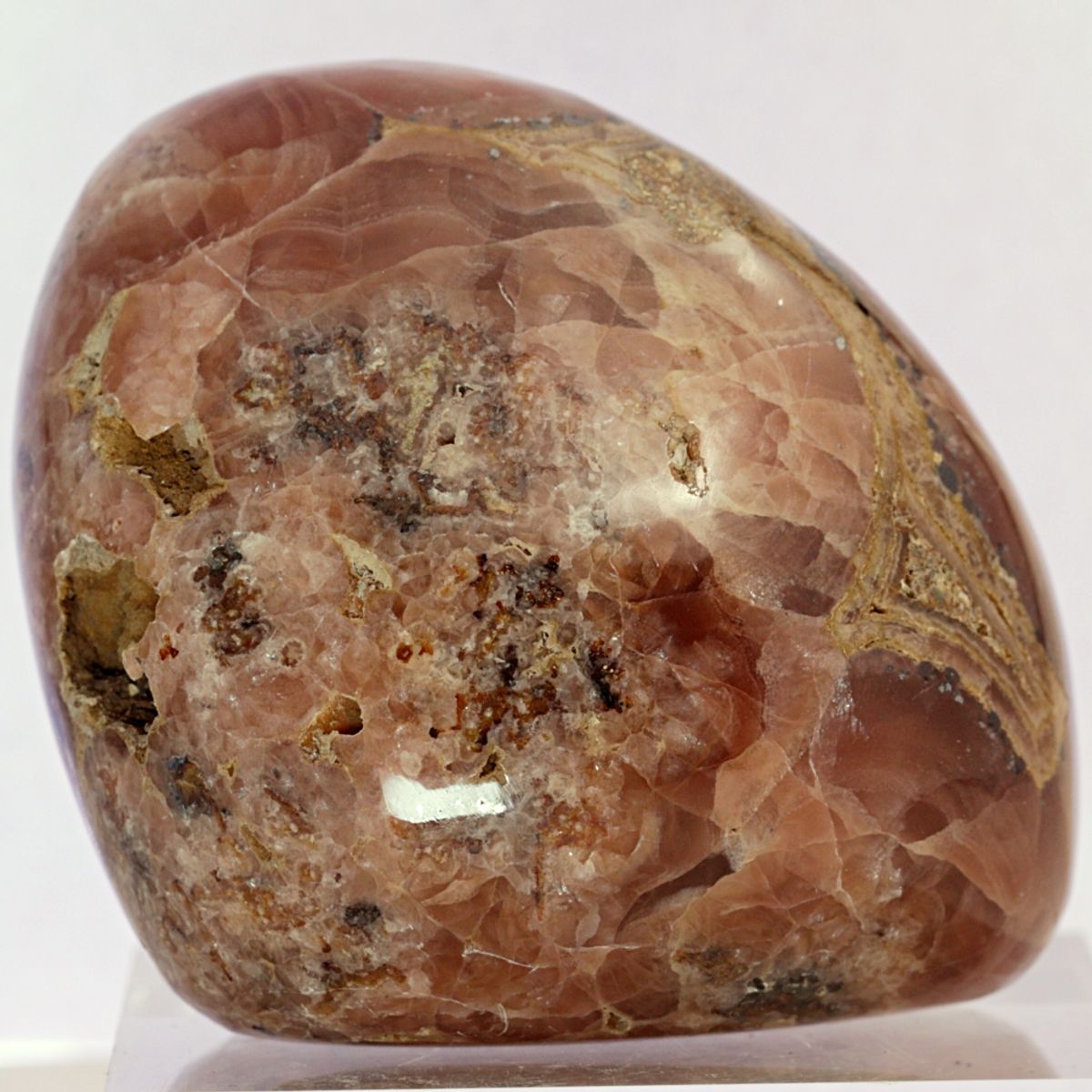 Rhodokrositt, tromlet, Peru